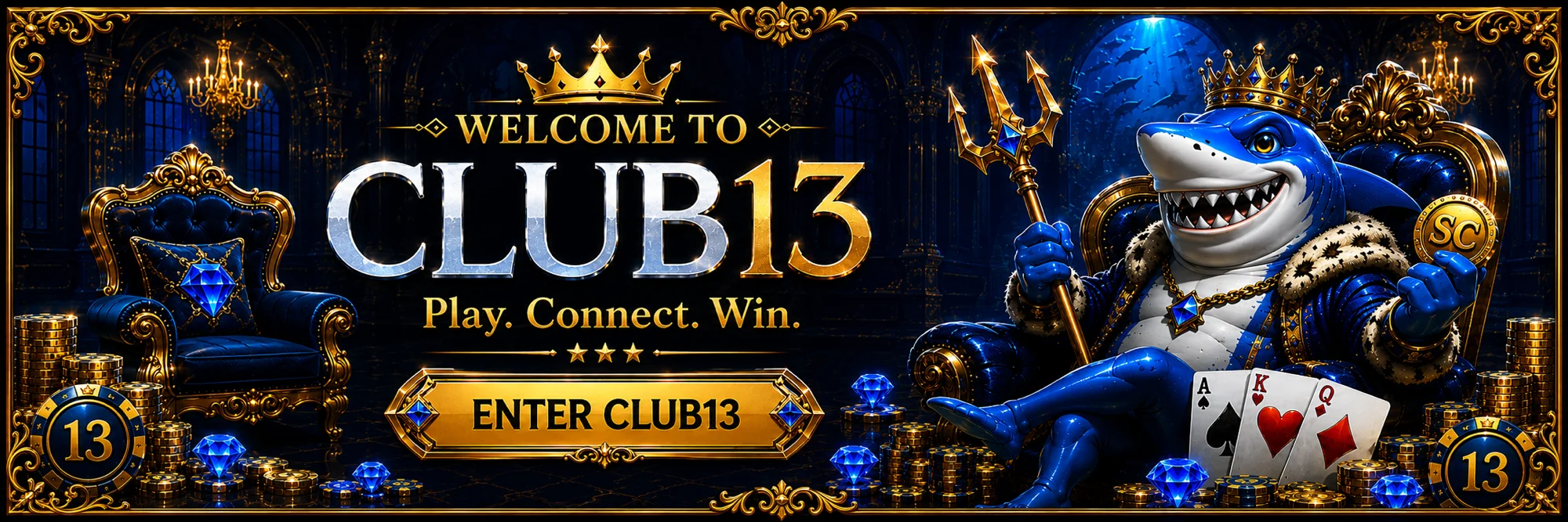 Welcome to CLUB13 — Play. Connect. Win.